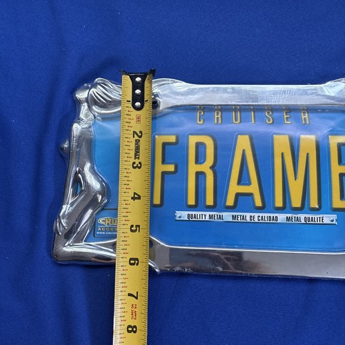 Nude/Naked Ladies Women Twin Girls Chrome Metal License Plate Frame made in USA - Picture 18 of 18