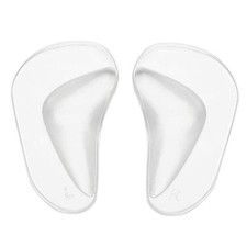 BlingKingdom 2 Pairs Soft and Comfortable Gel Arch Support Insoles Clear