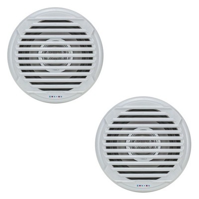 Jensen Marine Speaker 5'' Round Dual Cone 30 Watts 4 Ohm White Set Of 2  MS5006WR