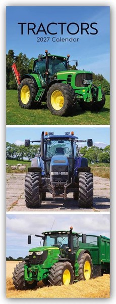 Gifted Stationery Co. Ltd | Tractors - Traktoren - Slimline-Kalender 2027 | 2027-image