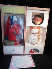 The Doll Factory Euro Girl Diana Collection 18" Vinyl Doll In Steamer Trunk NRFB