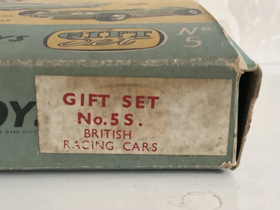 CORGI GS5 RACING CARS 150 VANWALL 151 LOTUS 152 BRM RARO FAO NEGRO TIPO ETIQUETA Foto 2 de 4