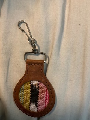 Nena & Co Rainbow  Aloha Key Ring Charm w/ Clip & Silver Hardware