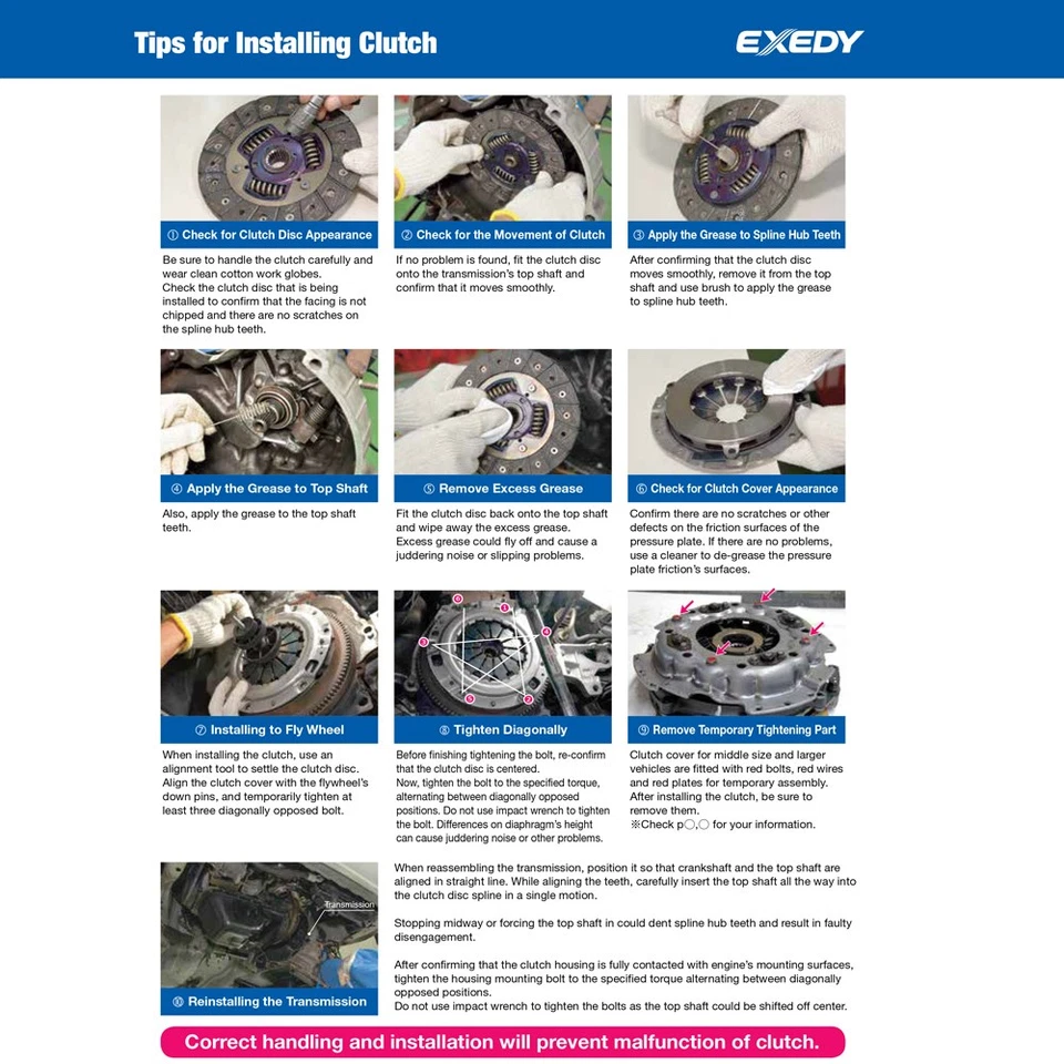 Exedy FJK1000 OEM Replacement Clutch Kit for 2004-2016 Subaru Impreza WRX STi - Image 4 of 4