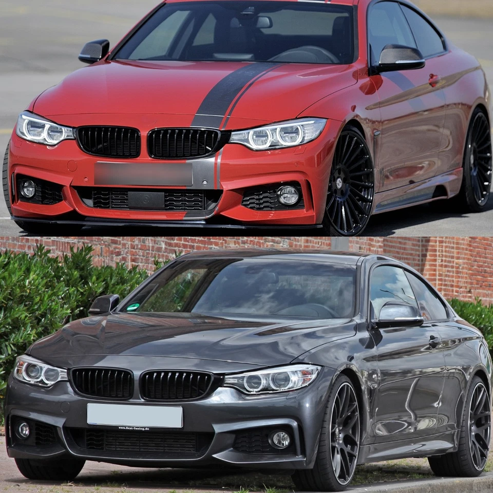 Front Kidney Grille Fit For BMW F32 F33 F36 428i 430i 435i 2014-2020 Gloss Black Foto 2 de 4