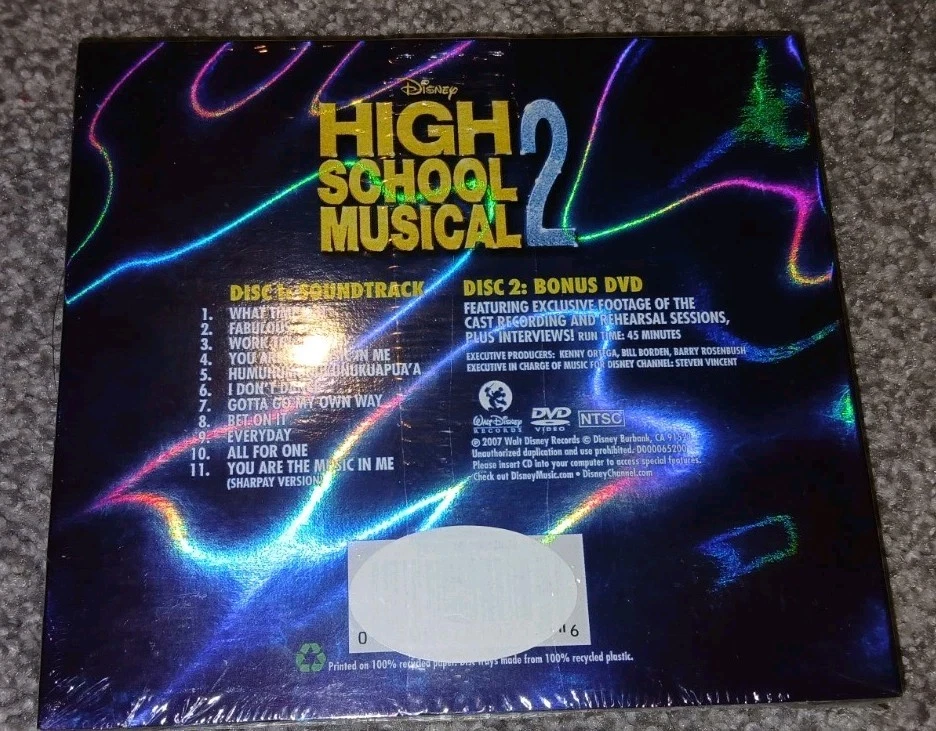 High School Musical 2 Exclusive Collector's Edition Soundtrack DVD CD NEW SEALED - Image 2 of 2