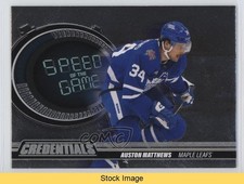 2023-24 Upper Deck Credentials Speed of the Game Stars Auston Matthews READ 0rj9
