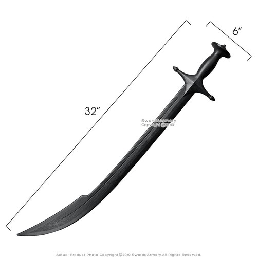 33” Persian Shamshir Scimitar Sword Polypropylene Black LARP Cosplay - Picture 2 of 4