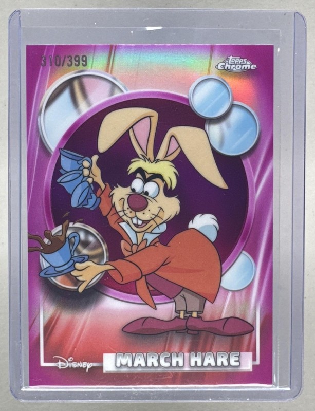 March Hare 2026 Topps Chrome Disney #79 Magenta Refractor /399