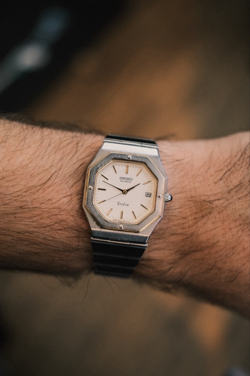 SEIKO 9522-5020八角形 腕時計 SEIKO 9522-5020八角形 腕時計 Seiko Dolce Men’s Watch 9522-5020