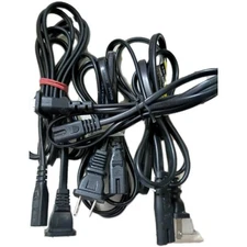 LOT 4 AC Power Cord Cables 2 hole/2 prong Adapter See description/pics for info