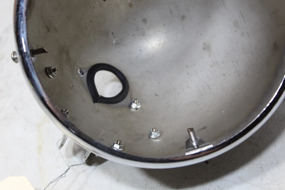 Carcasa de faro Harley Softail 7" carcasa repuesto? Cromo Foto 4 de 4