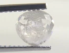 1.56 Ct Heart Shape Sparkling Salt n Pepper Rose Cut Diamond 6.45x6.80x4.20 MM