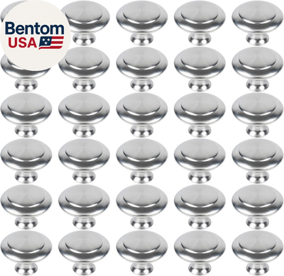 #ad 30 Packs Kitchen Cabinet Knobs Brushed Nickel Silver Pull Hardware HandleDrawer $23.86