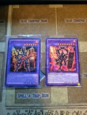 YUGIOH D/D/D FLAME KING GENGHIS CT13 SUPER + FLAME HIGH KING GENGHIS SOFU 1ST NM
