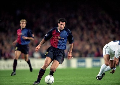 Barcelona FC Home - UEFA Champion League 99/00 - FIGO # 7 - XL
