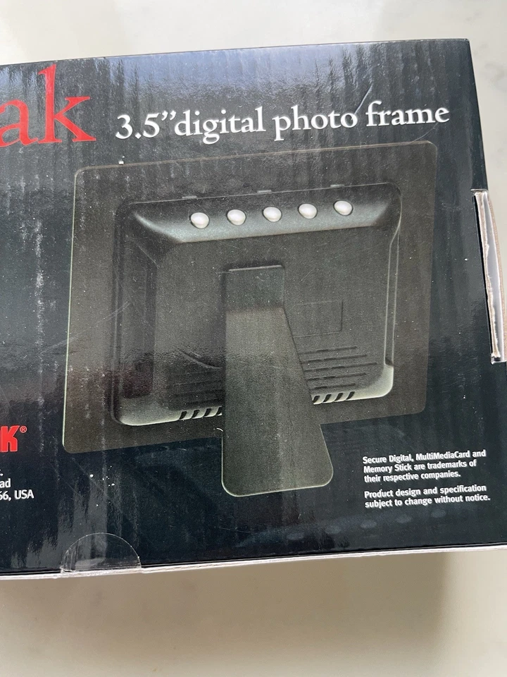 SUNPAK DIGITAL PHOTO FRAME 3.5” TFT LED DISPLAY SLIDESHOW EASY SET UP SEALED BOX - Image 4 of 4