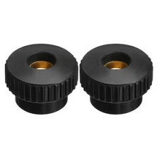 2Pcs Knurled Thumb Nuts, M12 x 40mm Through Hole Clamping Nuts Round Knobs