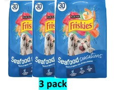 (3-Pack) Purina Friskies Seafood Sensations Cat Food Salmon, Tuna & Shrimp 30 lb