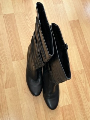 Garbor Damenstiefeletten, schwarz, 40, Leder, ungefüttert, Reißverschluss