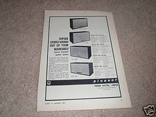 Pioneer Speaker Ad from 1961,CS-12a,8a,8b,6a,specs RARE