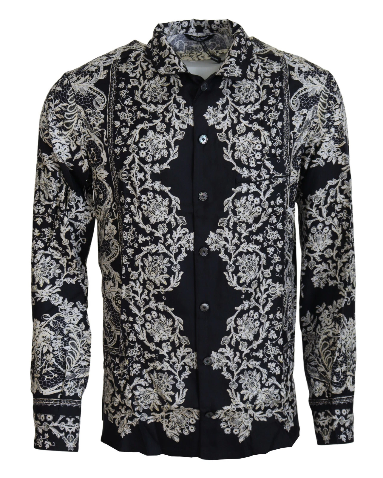 DOLCE & GABBANA Shirt Blue Silk Floral Baroque Satin Casual 37/US14.5/XS 1200usd
Opens in a new wind