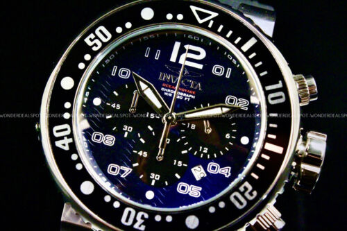 NEW Invicta Men's 52MM GRAND Pro Diver OCEAN VOYAGE BLUE Dial Chrono Strap Watch - Picture 2 of 8