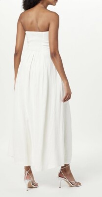 The Drop Carlota Strapless Maxi Dress Ivory - Large