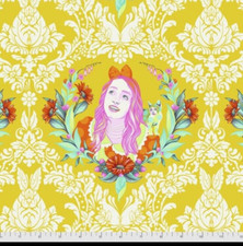 TULA PINK CURIOUSER  CURIOUSER ALICE IN SUGAR WONDERLAND FABRIC 1 YARD