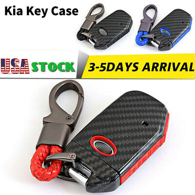 Keyless Entry Remote Case Key Fob Cover Carbon Fiber Looks Style Soft Silicone Holder Shell with Key Chain for Kia Optima Forte Sportage Soul Hyundai Elantra Equus Genesis Sonata Veloster 3/4 Button Keyless Entry Remote Case Key Fob Cover Carbon Fiber Looks Style Soft Silicone Holder Shell with Key Chain for Kia Optima Forte Sportage Soul Hyundai Elantra Equus Genesis Sonata Veloster 3/4 Button