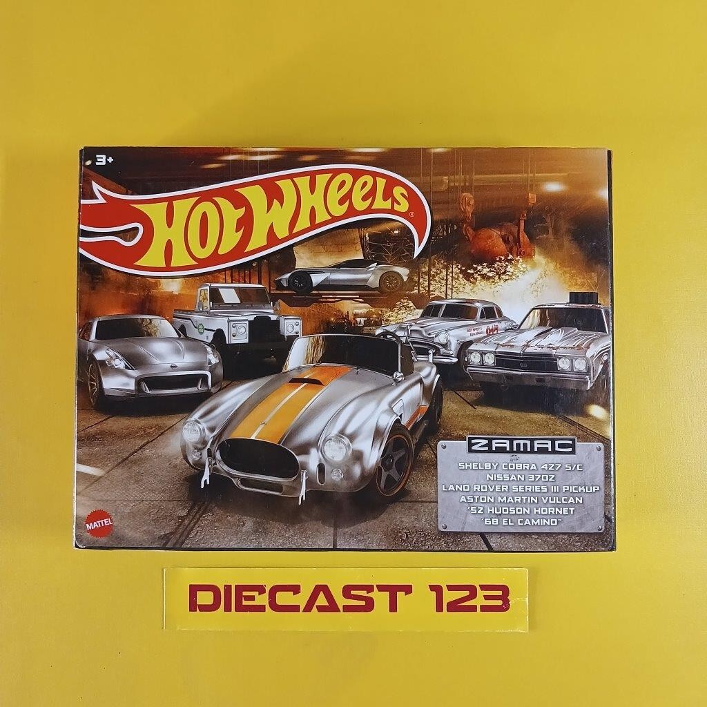 Hot Wheels 2023 ZAMAC Gift Set 6 Cars Nissan 370Z Cobra El Camino