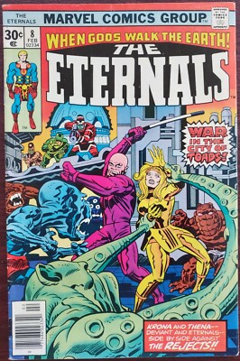 Eternals #8 VF 8.0 (Marvel 1976) ~ 1st Appearance of Ransak & Karkas 