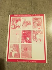 TADJIKISTAN SPORTS PERSONALITIES OF THE 20 CENTURY-TENNIS-BOXING PROOF IMPER MNH
