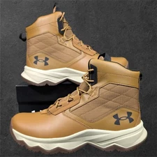 Under Armour UA Stellar G2 6" Tactical Boot Men's 10 Brown White Black