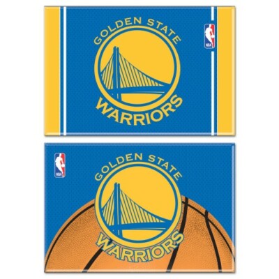 GOLDEN STATE WARRIORS 2 PACK RECTANGLE MAGNETS 2''X3'' NBA LICENSED