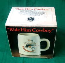 Norman Rockwell Ltd Ed Stein - Ride Him Cowboy - 1st in Series