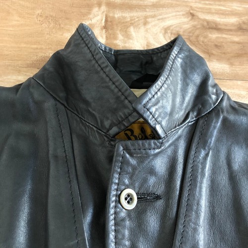 Chaqueta de cuero Belstaff HAMPSTEAD, etiqueta BlackPrince, negro antiguo, talla M - Imagen 7 de 19