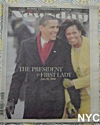 Barack Obama Historic Inauguration Special NY Newsday January 21 2009