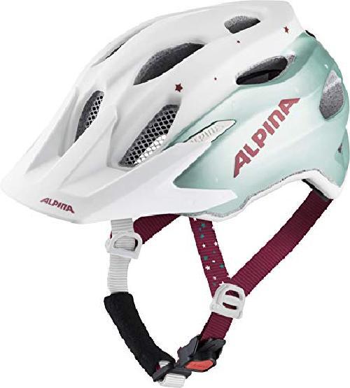 Alpina Carapax JR, Caschi da Ciclismo Girls, Pistachio-Cherry, 51-56