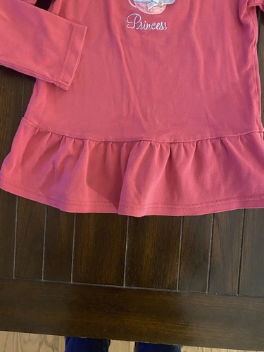 Gymboree Girls Dog Chihuahua Teacup Princess Long Sleeve Shirt Pink Ruffle Sz 6 - Picture 4 of 5