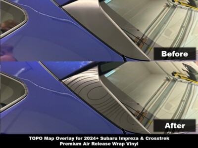 Crux Motorsports Spoiler Topographical Map for 2024 + Subaru Impreza & Crosstrek