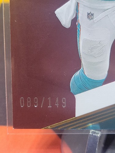 2023 Donruss Elite Jaylen Waddle Red /149 Miami Dolphins #49 - Picture 2 of 3