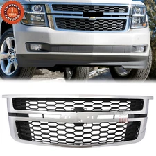 For 2015-2020 Chevrolet Chevy Tahoe Suburban Front Upper  Grille 84724083 Chrome