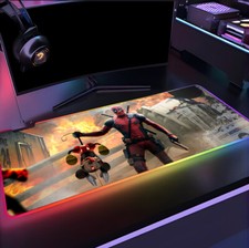 RGB Deadpool Mouse Pad, XXL Gaming Mat WOLVERINE thanos