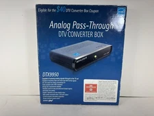 New Digital Stream DTX9950 Analog Pass-Through DTV Converter Box TV