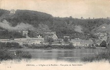Cpa Orival The Church and The Pavilion, View Taken from Saint-Aubin