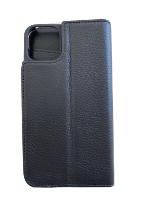 Case-Mate Genuine Leather Wallet Folio Case for Apple iPhone 11 Pro Max - Black