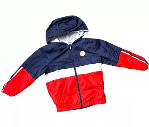 Dave & Bella Australia boys tricolor lined windbreaker jacket size 6/7