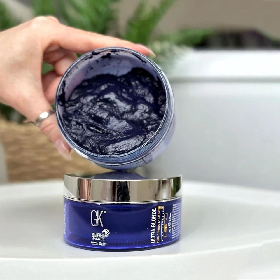 Máscara colorante semipermanente GK HAIR Lavanda Bombshell 7,05 fl oz Foto 2 de 3