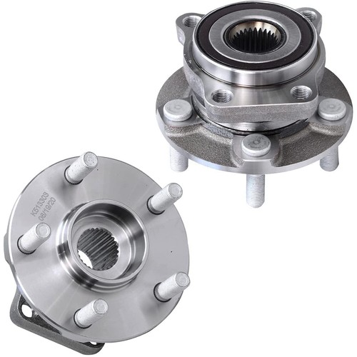 Front Rear Drilled Rotors Wheel Hubs 20pc Lug Nuts for Subaru Impreza Forester - Picture 6 of 8